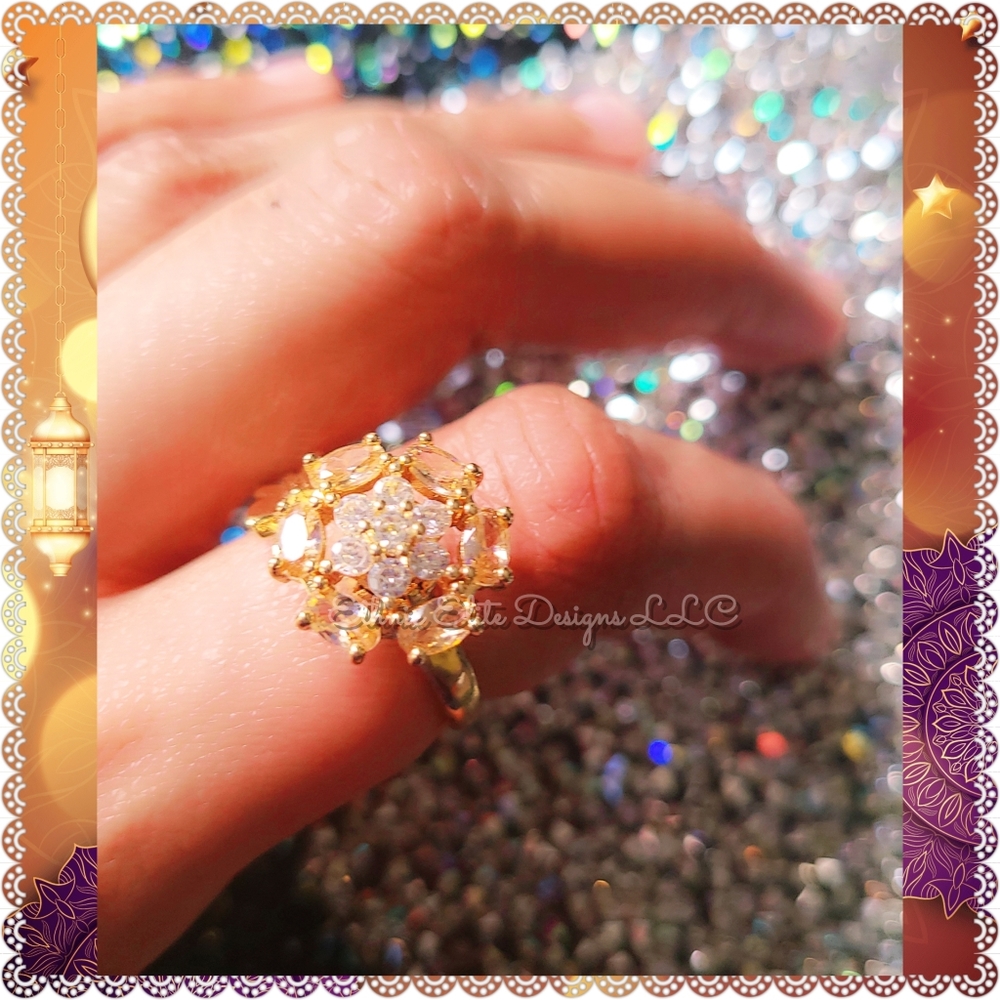 New Gold Tone spinning fidget rings -Anti tarnish